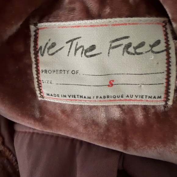 We The Free Women's Luxy Velvet Boho Blouse Size S - Picture 7 of 9